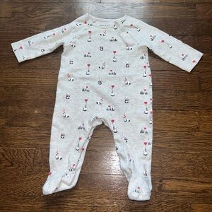 Janie and Jack panda onesie